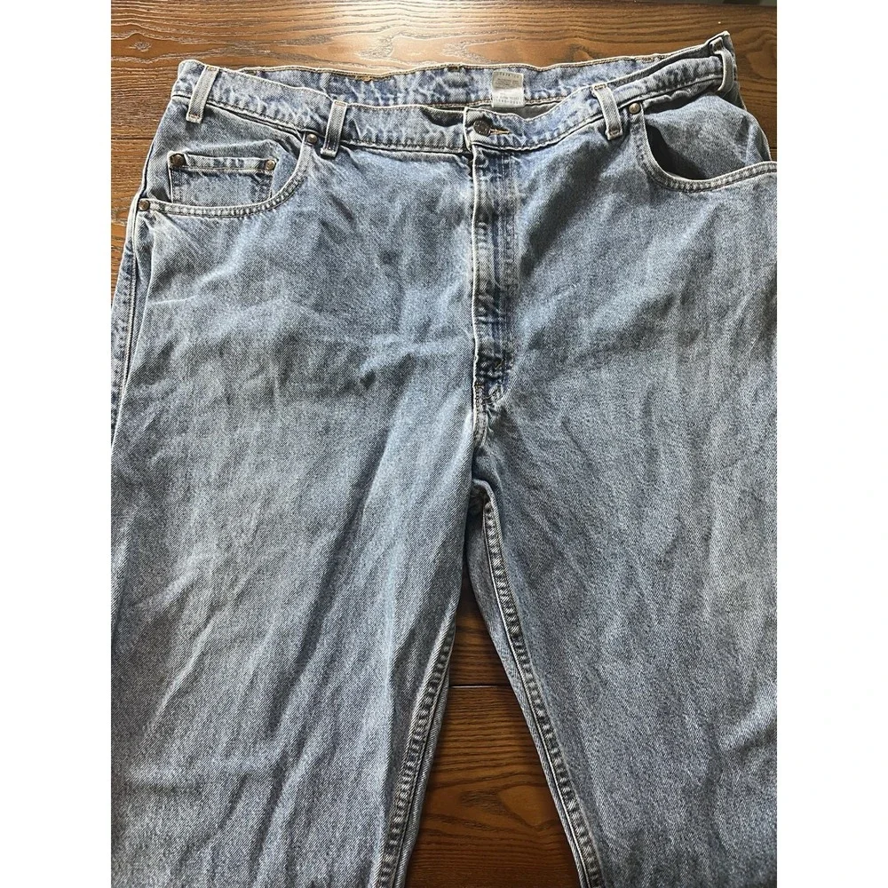Vintage 90s Levis 545 Jeans Mens 42X30 Blue Denim Loose Fit Baggy Casual